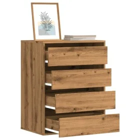 Eckschublade aus Eichen-Ingenieurholz, handgefertigt, 60x41x76 cm. von , Schubladen - Ref: Foro24-852878, Preis: 134,02 €, Ra...
