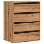 Cajonera de esquina madera ingeniería roble artisan 60x41x76 cm by , Drawers - Ref: Foro24-852878, Price: 121,61 €, Discount: %