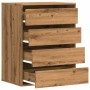 Cajonera de esquina madera ingeniería roble artisan 60x41x76 cm by , Drawers - Ref: Foro24-852878, Price: 121,61 €, Discount: %