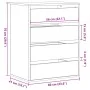 Cajonera de esquina madera ingeniería roble artisan 60x41x76 cm de , Cajoneras - Ref: Foro24-852878, Precio: 134,02 €, Descue...