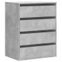 Cajonera de esquina madera ingeniería gris hormigón 60x41x76 cm by , Drawers - Ref: Foro24-852873, Price: 106,08 €, Discount: %