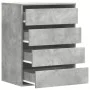 Eckschubladenkommode aus grauem Beton-Ingenieurholz 60x41x76 cm. von , Schubladen - Ref: Foro24-852873, Preis: 117,62 €, Raba...