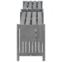 Gray acacia wood flower pot corner garden bench 117 cm by vidaXL, garden benches - Ref: Foro24-311824, Price: 89,99 €, Discou...