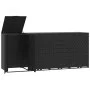 Cobertizo de 4 contenedores de basura acero negro 276x79x117 cm by , Waste container supports - Ref: Foro24-3279979, Price: 9...