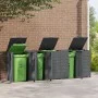 Cobertizo para 5 cubos de basura acero antracita 345x79x117 cm by , Waste container supports - Ref: Foro24-3279985, Price: 1,...