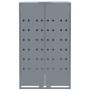 Mülltonnenschuppen aus grauem Stahl, 138x79x117 cm. von , Halterungen für Abfallbehälter - Ref: Foro24-3279987, Preis: 372,97...