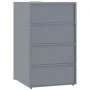 Cobertizo de 2 contenedores de basura acero gris 138x79x117 cm by , Waste container supports - Ref: Foro24-3279987, Price: 41...