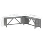 Eckgartenbank mit Blumentopf aus grauem Akazienholz, 117 cm von vidaXL, Gartenbänke - Ref: Foro24-311824, Preis: 91,27 €, Rab...