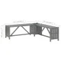 Eckgartenbank mit Blumentopf aus grauem Akazienholz, 117 cm von vidaXL, Gartenbänke - Ref: Foro24-311824, Preis: 89,99 €, Rab...