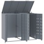 Cobertizo de 2 contenedores de basura acero gris 138x79x117 cm by , Waste container supports - Ref: Foro24-3279987, Price: 35...