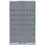 Mülltonnenschuppen aus grauem Stahl, 414x79x117 cm von , Halterungen für Abfallbehälter - Ref: Foro24-3279991, Preis: 1,00 €,...