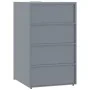 Cobertizo de 6 contenedores de basura acero gris 414x79x117 cm de , Soportes para contenedores de residuos - Ref: Foro24-3279...