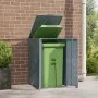Cobertizo de contenedor de basura acero gris 69x79x117 cm by , Waste container supports - Ref: Foro24-4008428, Price: 219,97 ...