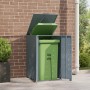 Mülltonnenschuppen aus grauem Stahl 69x79x117 cm von , Halterungen für Abfallbehälter - Ref: Foro24-4008428, Preis: 198,56 €,...