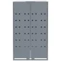 Cobertizo de contenedor de basura acero gris 69x79x117 cm by , Waste container supports - Ref: Foro24-4008428, Price: 219,97 ...