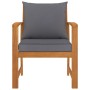 Garden chairs with dark gray cushions 2 pcs solid acacia wood by vidaXL, Garden chairs - Ref: Foro24-311832, Price: 185,72 €,...