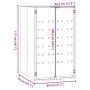 Cobertizo de contenedor de basura acero gris 69x79x117 cm by , Waste container supports - Ref: Foro24-4008428, Price: 219,97 ...