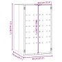 Mülltonnenschuppen aus grauem Stahl 69x79x117 cm von , Halterungen für Abfallbehälter - Ref: Foro24-4008428, Preis: 198,56 €,...