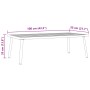 Gartensofa mit schwarzen Kissen aus Stahl und Textilene. von , Gartensets - Ref: Foro24-3283749, Preis: 432,89 €, Rabatt: %