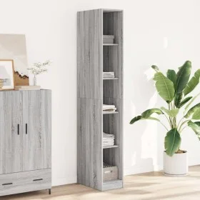 Ingenieurholzschrank in Sonoma-Grau 30x50x200 cm von , Kleiderschränke - Ref: Foro24-3307707, Preis: 101,75 €, Rabatt: %