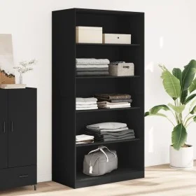Schwarzer Sperrholzschrank 100x50x200 cm von , Kleiderschränke - Ref: Foro24-3307730, Preis: 200,34 €, Rabatt: %