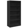 Armario de madera contrachapada negro 100x50x200 cm by , Wardrobes - Ref: Foro24-3307730, Price: 200,67 €, Discount: %