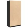 Armario de madera contrachapada negro 100x50x200 cm by , Wardrobes - Ref: Foro24-3307730, Price: 200,67 €, Discount: %