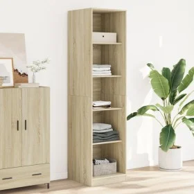 Armario de madera contrachapada color roble 50x50x200 cm by , Wardrobes - Ref: Foro24-3307713, Price: 142,57 €, Discount: %