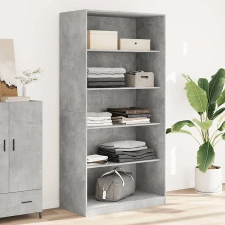 Grau-betonfarbener Sperrholzschrank 100x50x200 cm von , Kleiderschränke - Ref: Foro24-3307732, Preis: 188,14 €, Rabatt: %