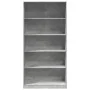 Armario de madera contrachapada gris hormigón 100x50x200 cm by , Wardrobes - Ref: Foro24-3307732, Price: 188,14 €, Discount: %