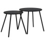 Juego de muebles de jardín con cojines 4 piezas acero negro by , Garden sets - Ref: Foro24-4009302, Price: 288,29 €, Discount: %