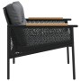 Juego de muebles de jardín con cojines 4 piezas acero negro by , Garden sets - Ref: Foro24-4009302, Price: 288,29 €, Discount: %
