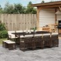 Set muebles de jardín 13 pzas y cojines ratán sintético marrón by , Garden sets - Ref: Foro24-3210801, Price: 679,31 €, Disco...