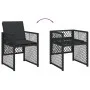 Set de comedor de jardín 9 pzas y cojines ratán sintético negro by , Garden sets - Ref: Foro24-3210739, Price: 582,95 €, Disc...
