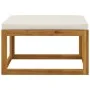 Garden furniture 3 pcs cream cushions solid acacia wood by vidaXL, Modular outdoor sofas - Ref: Foro24-311855, Price: 286,10 ...