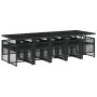 Set de comedor jardín 11 pzas con cojines ratán sintético negro by , Garden sets - Ref: Foro24-3210751, Price: 681,76 €, Disc...