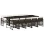 Set comedor de jardín 11 pzas y cojines ratán sintético marrón by , Garden sets - Ref: Foro24-3210753, Price: 819,02 €, Disco...