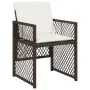 Set comedor de jardín 11 pzas y cojines ratán sintético marrón by , Garden sets - Ref: Foro24-3210753, Price: 819,02 €, Disco...