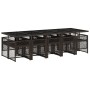 Set comedor de jardín 11 pzas y cojines ratán sintético marrón by , Garden sets - Ref: Foro24-3210753, Price: 715,27 €, Disco...