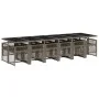 Set comedor de jardín con cojines 13 pzas ratán sintético gris by , Garden sets - Ref: Foro24-3210764, Price: 940,99 €, Disco...