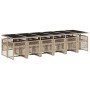 Set comedor de jardín con cojines 13 pzas ratán sintético beige by , Garden sets - Ref: Foro24-3210766, Price: 833,52 €, Disc...