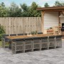 Set comedor de jardín con cojines 13 pzas ratán sintético gris by , Garden sets - Ref: Foro24-3210770, Price: 1,00 €, Discoun...