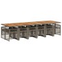 Set comedor de jardín con cojines 13 pzas ratán sintético gris by , Garden sets - Ref: Foro24-3210770, Price: 1,00 €, Discoun...