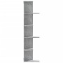 Estantería pared esquina madera gris hormigón 36,5x36,5x140 cm de , Estantes y estanterías - Ref: Foro24-852630, Precio: 41,76 €