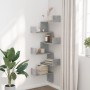 Eck-Wandregal aus grauem Holz und Beton 45x45x147cm von , Regale und Regale - Ref: Foro24-852639, Preis: 50,35 €, Rabatt: %