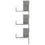 Estantería de pared de esquina madera gris hormigón 45x45x147cm by , Shelves and shelves - Ref: Foro24-852639, Price: 50,35 €...