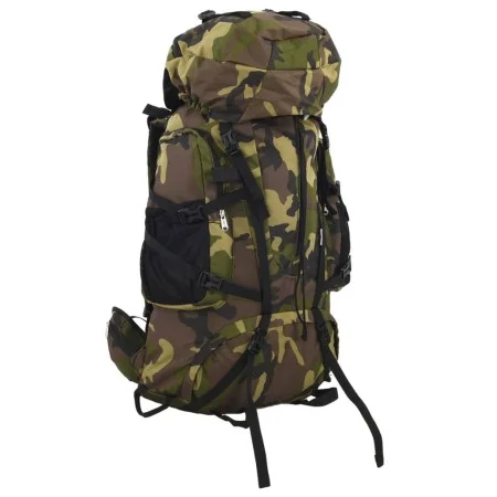 Wander-Rucksack aus grünem Camouflage-Oxford-Stoff, 60 l. von , Rucksäcke - Ref: Foro24-4009962, Preis: 61,09 €, Rabatt: %