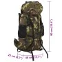 Wander-Rucksack aus grünem Camouflage-Oxford-Stoff, 100 l. von , Rucksäcke - Ref: Foro24-4009976, Preis: 72,43 €, Rabatt: %