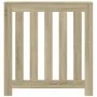 Cubierta de radiador madera ingeniería roble Sonoma 78x20x82 cm de , Accesorios para radiadores de calefacción - Ref: Foro24-...