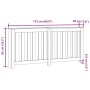 Cubierta de radiador madera color roble artesano 175x20x82 cm by , Accessories for heating radiators - Ref: Foro24-852761, Pr...